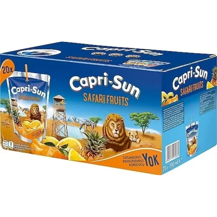 Capri-sun Safari 200 Ml  x 20 Adet
