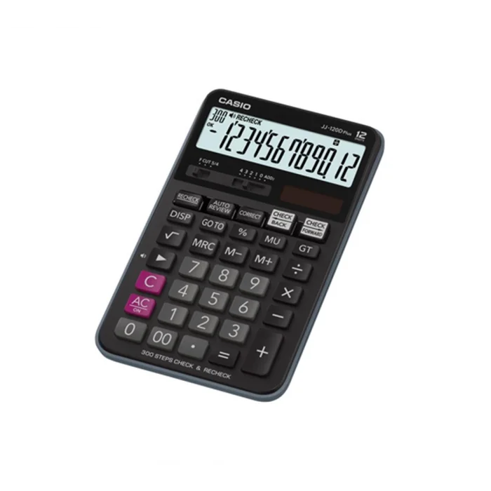 Casio JJ-120D Plus İşlem Kontrollü 12 Hane Masa Üstü Hesap Makinesi