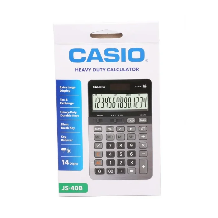Casio JS-40B Profesyonel 14 Hane Masa Üstü Hesap Makinesi