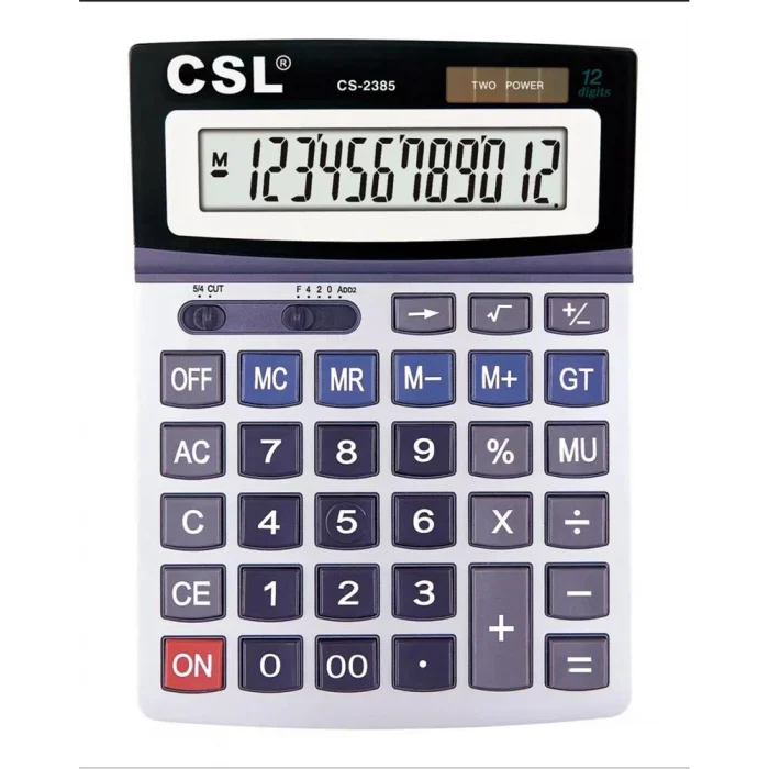 CSL CS-2385 12 Hane Masa Tipi Oynar Başlıklı Hesap Makinesi