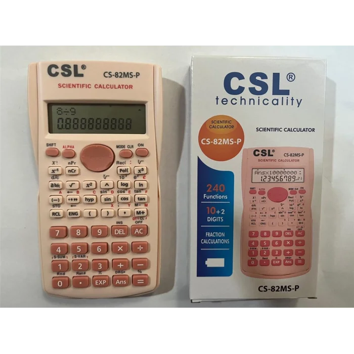 CSL CS-82MS-P Pembe Fonksiyonel Hesap Makinesi