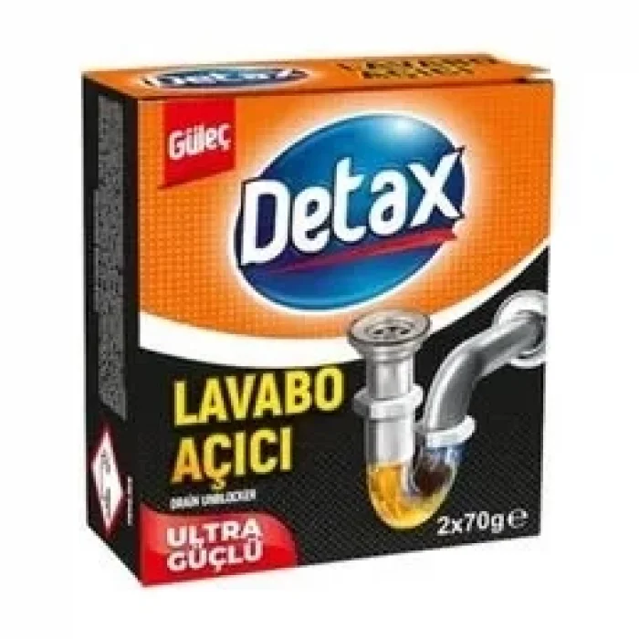 Detax Lavabo Açıcı Toz 2*50 Gram