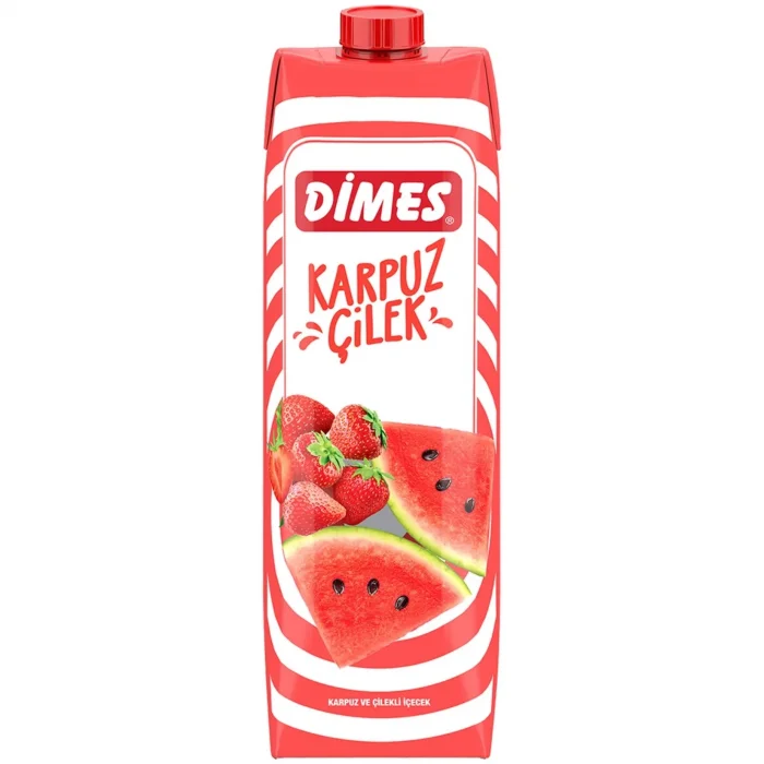 Dimes Nektar Karpuz Çilekli İçeecek 1 Litre x 12 Adet