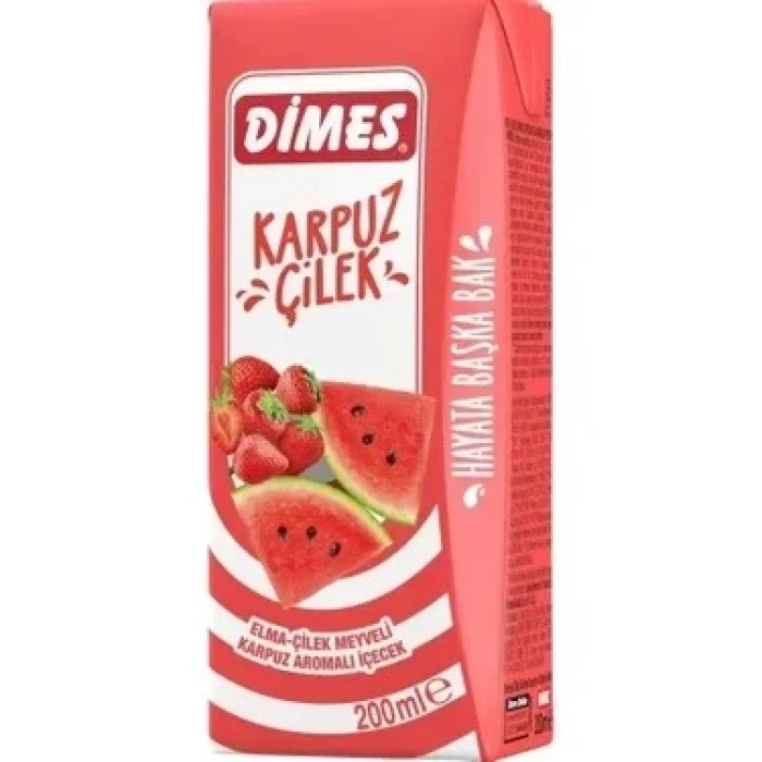 Dimes Nektar Karpuz Çilek 200 Ml x 27 Adet