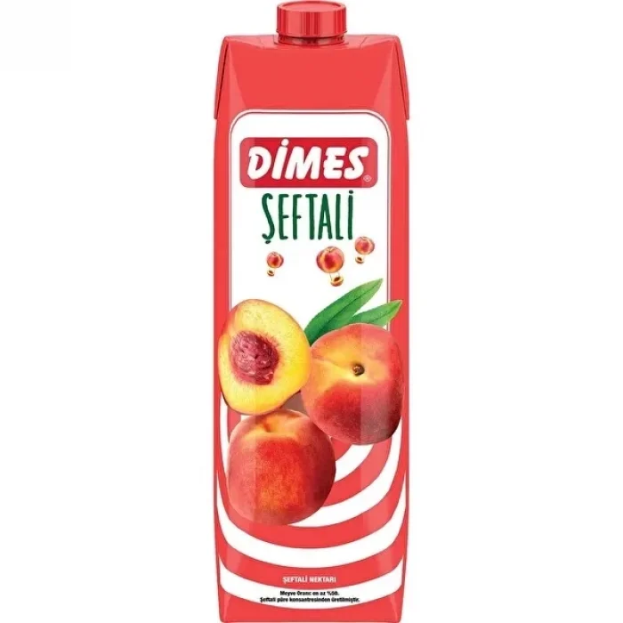Dimes Nektar Şeftali 1 Litre  x 12 Adet