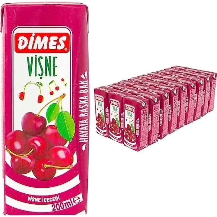Dimes Nektar Vişne 200 Ml x 27 Adet