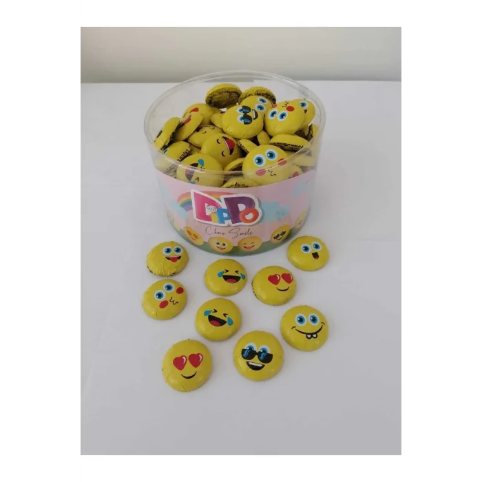 Dippo Smıle Emoji Çikolata x 100 Adet