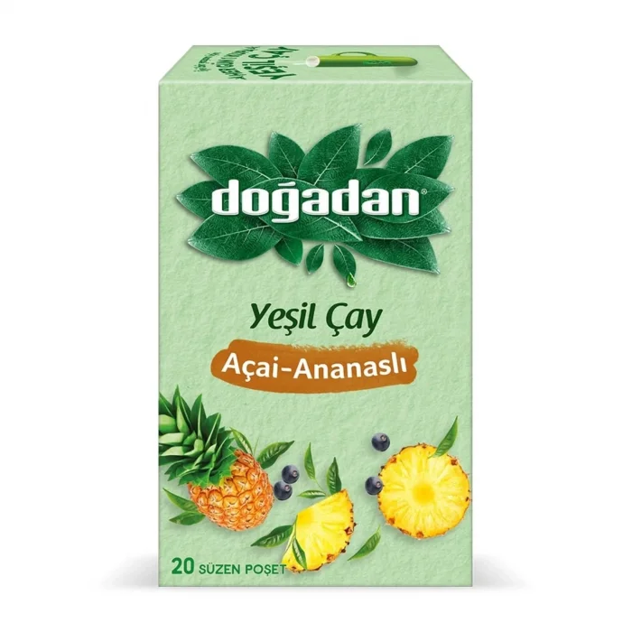 Doğadan Bitki Çayı Yeşil Açai-ananas