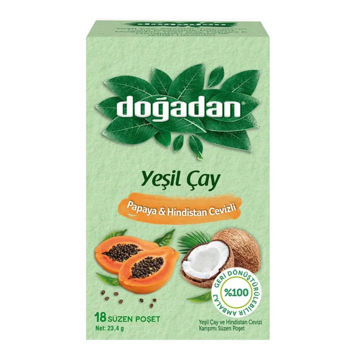 Doğadan Bitki Çayı Yeşilçay Papaya H.cevizi