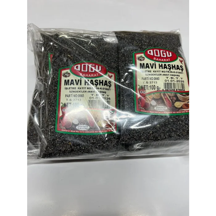 Doğu Mavi Haşhaş 100 Gram x 10 Adet