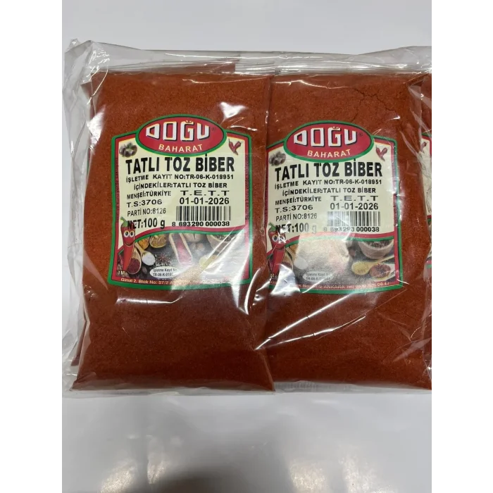Doğu Toz Tatlı Kırmızı 100 Gram x 10 Adet