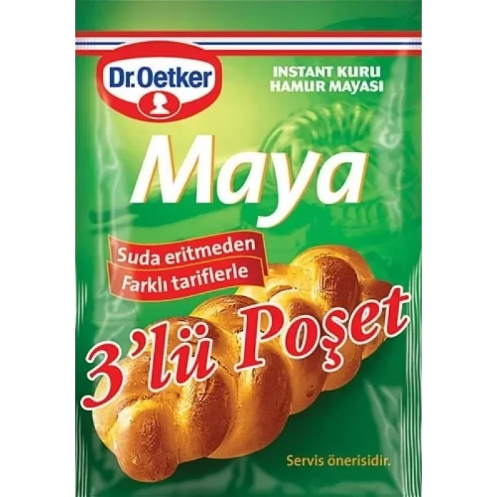 Dr Oetker Kuru Maya 3*10 Gram