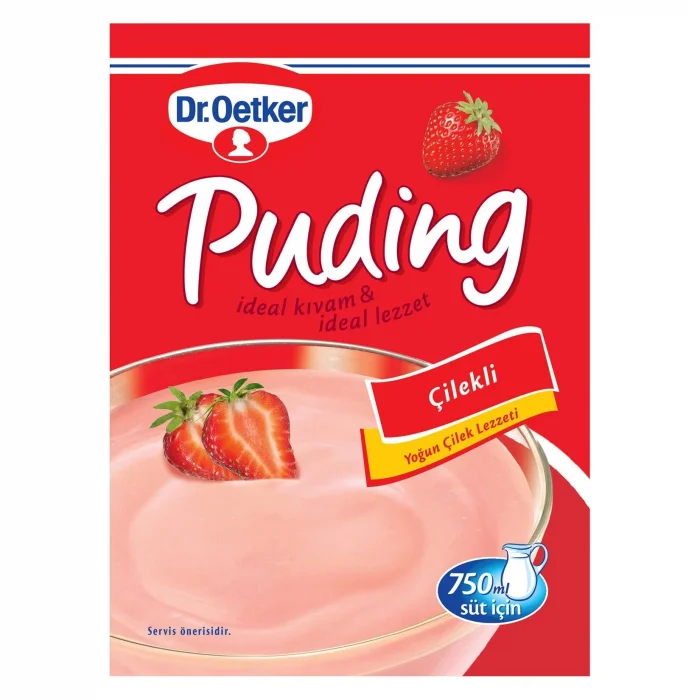Dr Oetker Puding Çilekli 120 Gram
