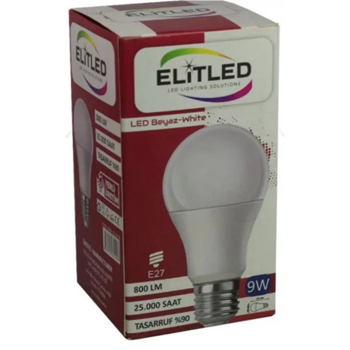 ELİTLED 9W SARI LED AMPUL