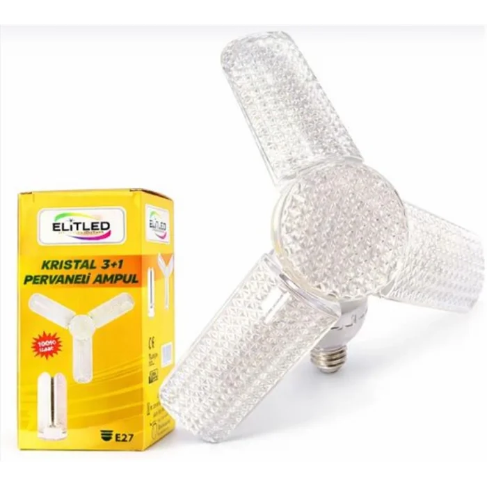 Elitled Kristal 3+1 Pervaneli Led Ampul