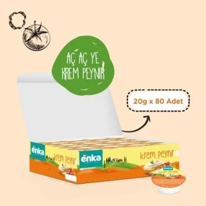 Enka Krem Peynir 15 Gram x 80 Adet