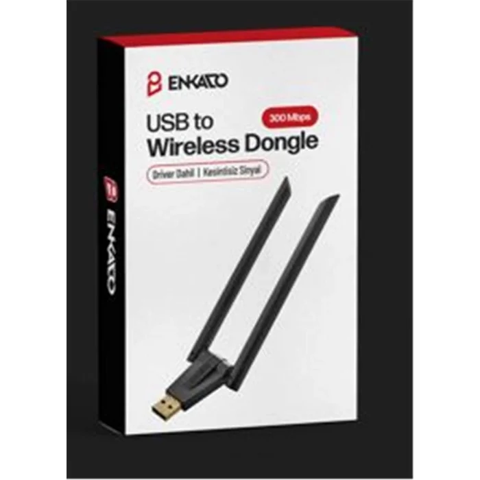 ENKADO EKD-UW91 USB TO 300 MBS ÇİFT ANTENLİ WIRELESS DONGLE
