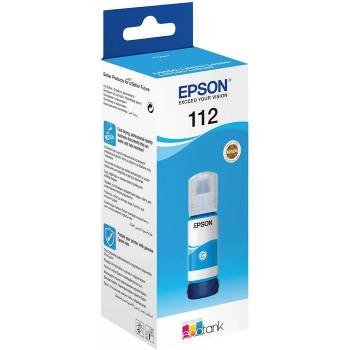 Epson 112 Cyan Mavi Şişe Mürekkep C13T06C24A