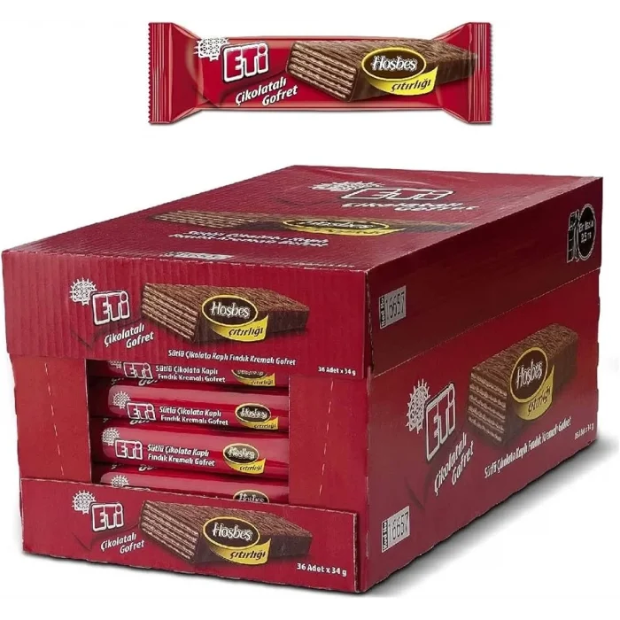 Eti Çikolatalı Gofret 34 Gram x 42 Adet