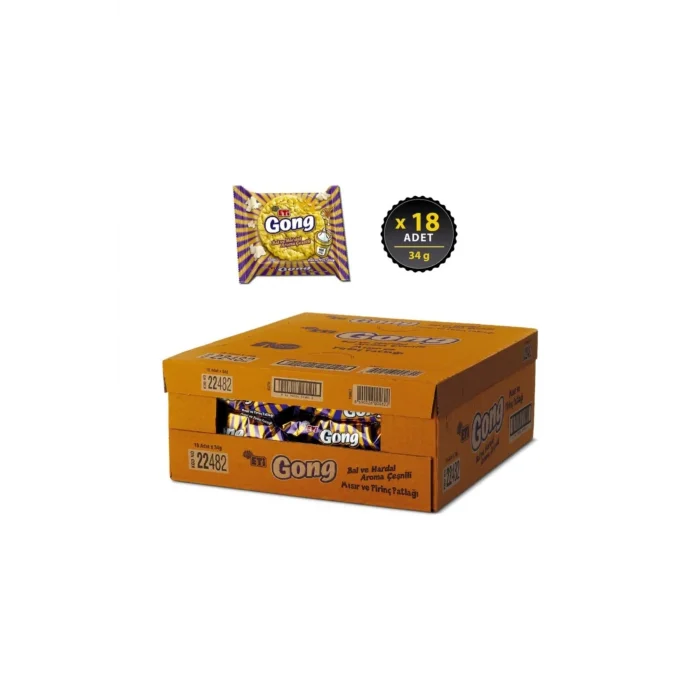 Eti Gong Ballı Hardallı 34 Gram x 18 Adet