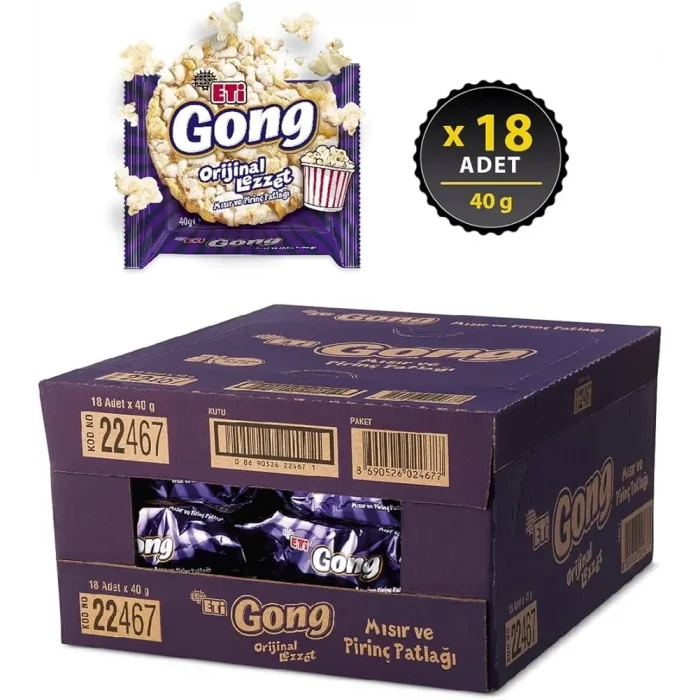 Eti Gong Sade 40 Gram x 18 Adet