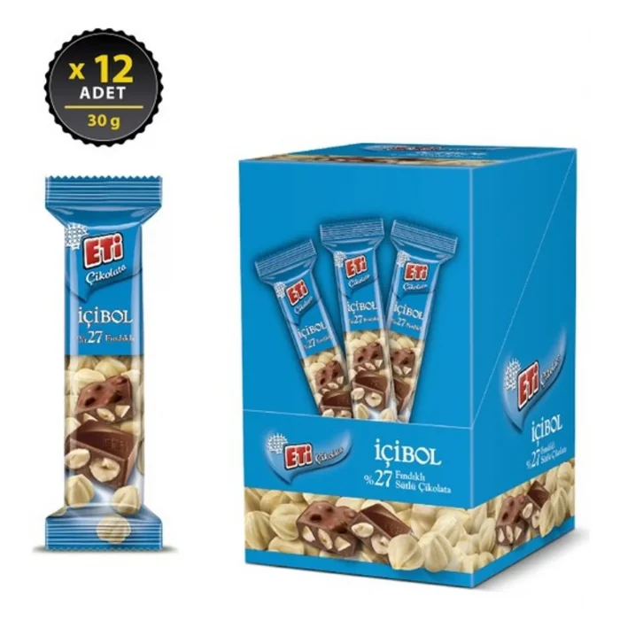 Eti İçi Bol Fındık Baton 30 Gram x 12 Adet