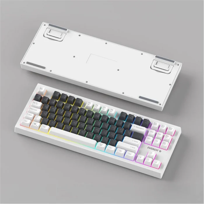 Everest KB-98 SILENT TKL Gri Mavi-Beyaz Rainbow Q Membrane Klavye