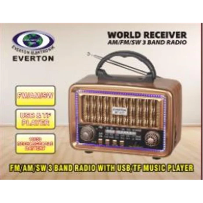Everton RT-683  Bluetooth Usb-Micro Sd Nostaljik Radyo