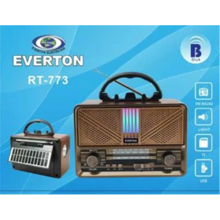 Everton RT-773  Bluetooth Usb-Micro Sd Solarlı Nostaljik Radyo