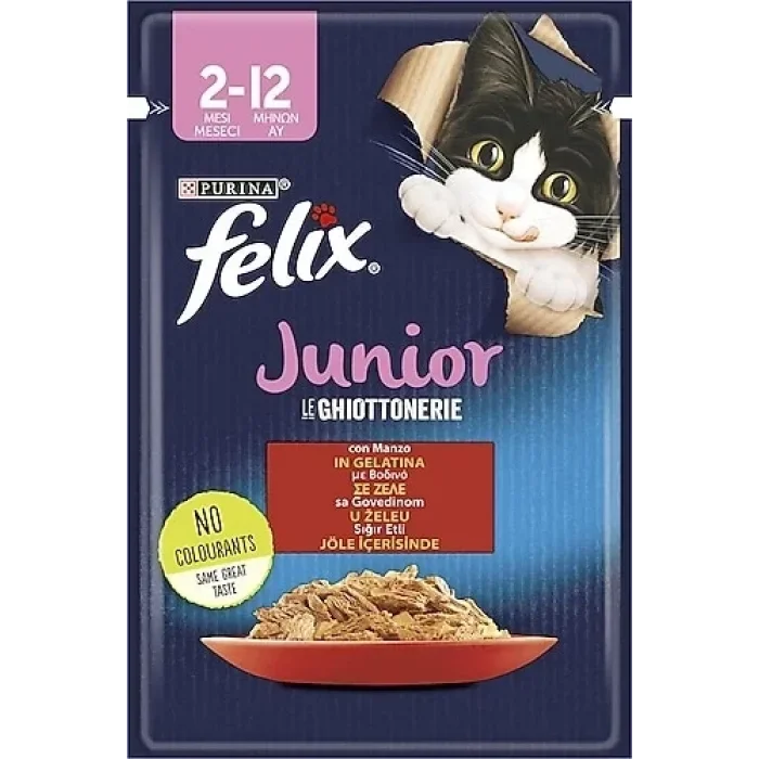 Felix Kedi Mama Jöle Yavru Sıgır Et Li 85 Gram