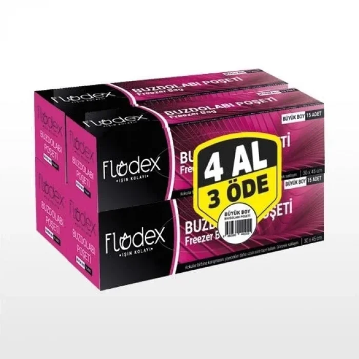 Flodex Buzdolabı Poşeti 4lü Büyük