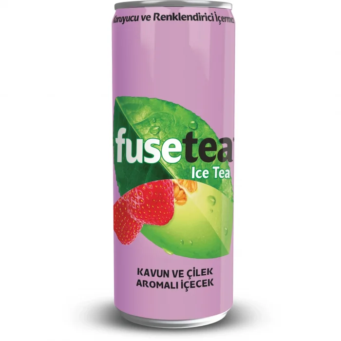 Fuse Tea Teneke Kavun Çilek 330 Ml x 12 Adet