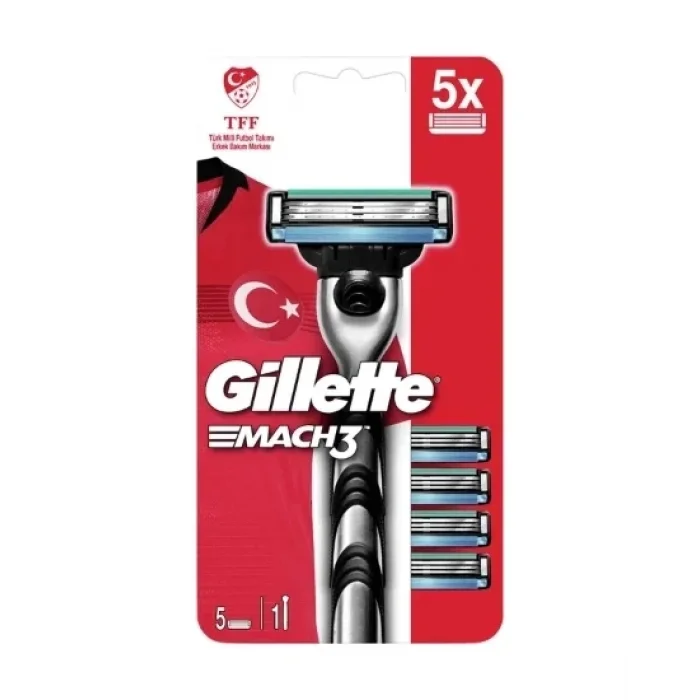 Gillette Mach3 Makine + 5 Yedek