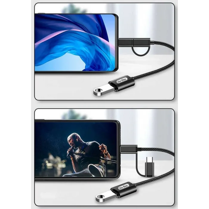 Go Des GD-CT033 2 in 1 Micro - Type-C Otg