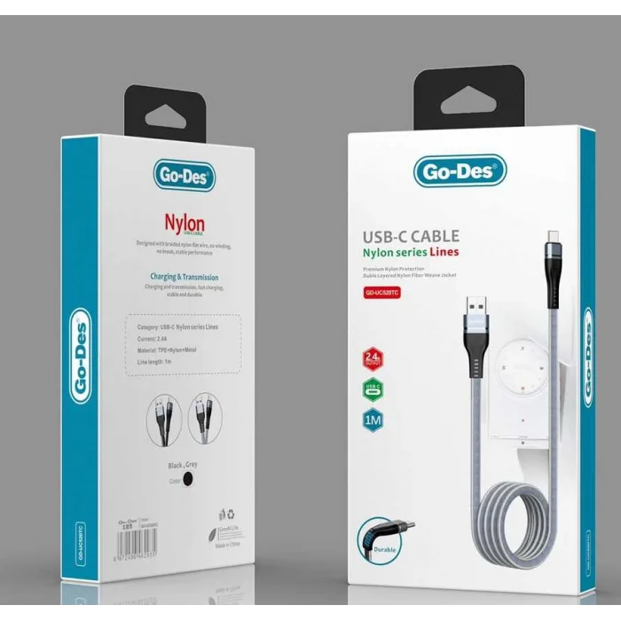 Go Des GD-UC520 Type - C Usb Kablo