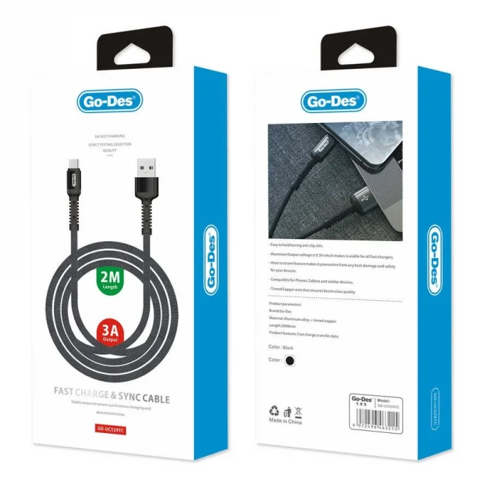 Go Des GD-UC529 Type-C Usb Kablo