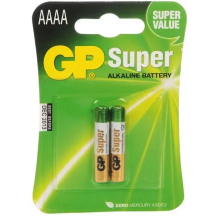 GP AAAA 25A Alkalin İncenin İncesi Pil 2li Paket GP25A-U2