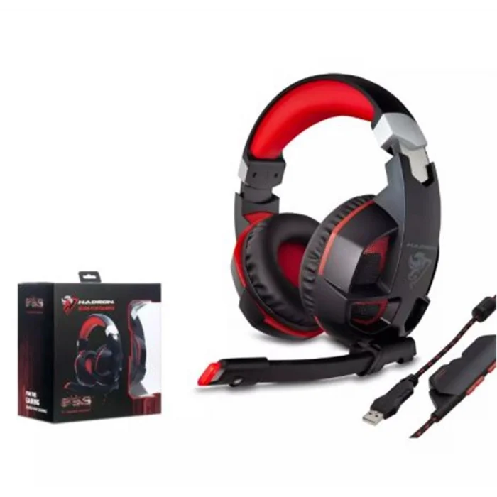 Hadron G59 Gaming Kulaklık Usb 7.1 Ps4 Led Siyah-Kırmızı
