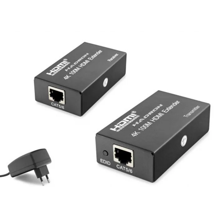 Hadron Hdx1367  100M Hdmi Extender 4K DC 5V adaptör Siyah
