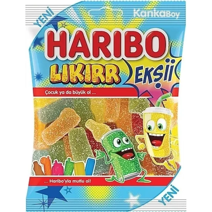 Haribo Jelion Ekşii Lıkırr 70 Gram x 24 Adet