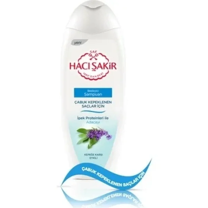 Hacışakir Şampuan Kepek Adaçayı 500 Ml  x 12 Adet