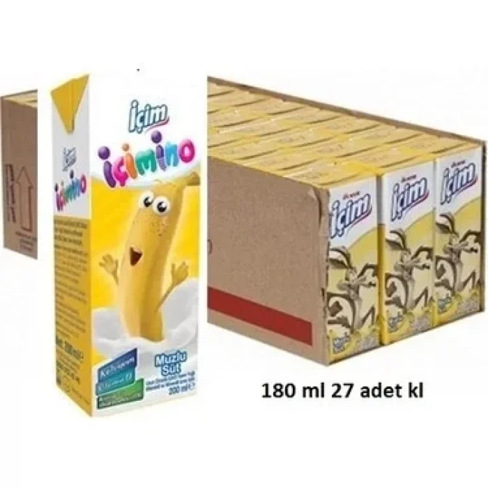 İçim Muzlu Süt 200 Ml x 27 Adet