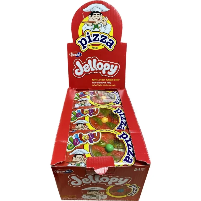 Jellopy Yum. Şeker Pizza 20 Gram x 24 Adet