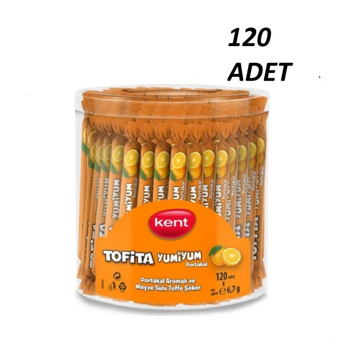 Kent Yumiyum Yumuşak Şeker Portakal 6 Gram x 120 Adet