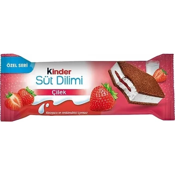 Kinder Süt Dilmi Çilekli 28 Gram x 20 Adet