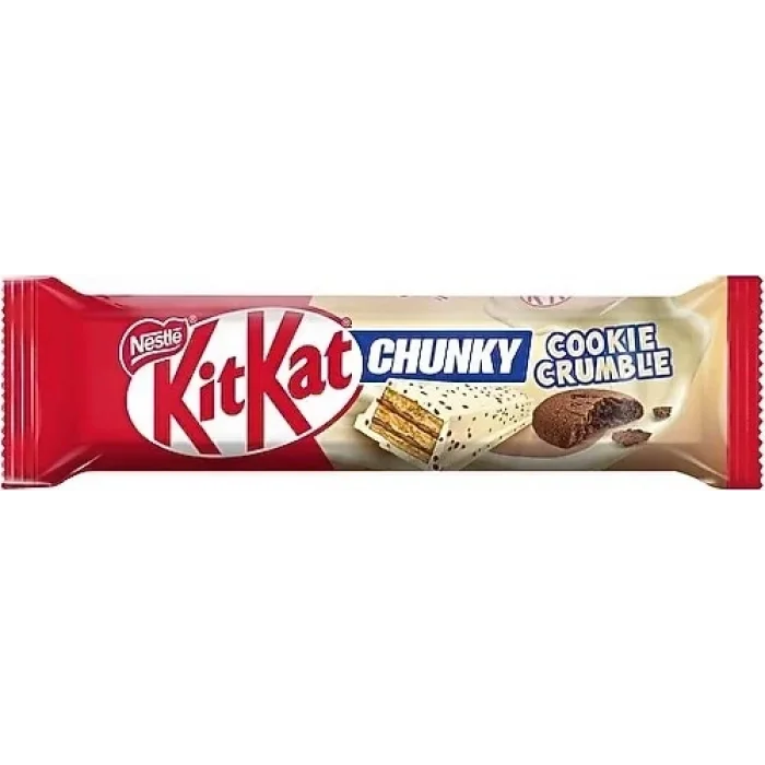 Kitkat Chunky Cookie Beyaz Gofret 38 Gram x 12 Adet