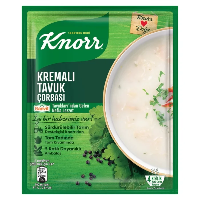 Knorr Hazır Çorba Kremalı Tavuk x 12 Adet