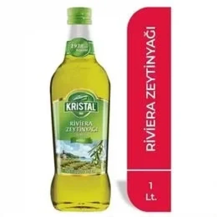 Kristal Zeytinyağ Riviera Cam 1 Litre