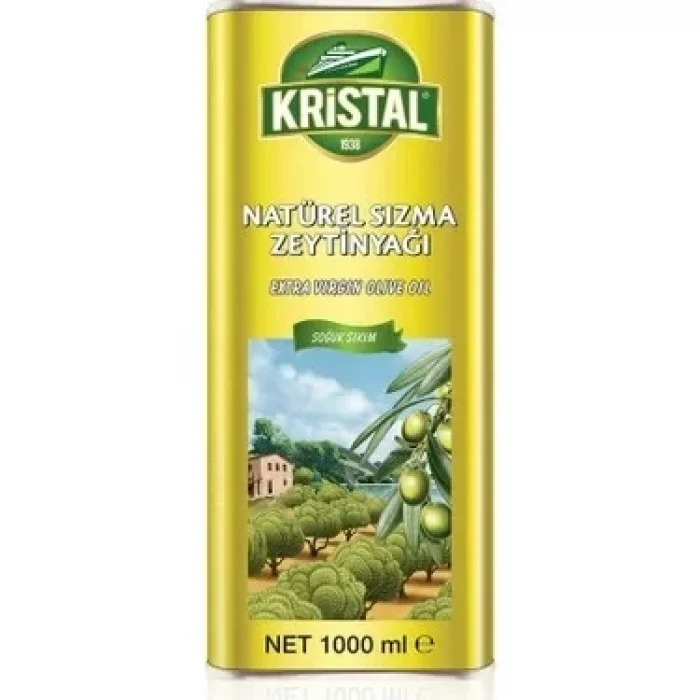 Kristal Zeytinyağ Sızma Teneke 1 Litre
