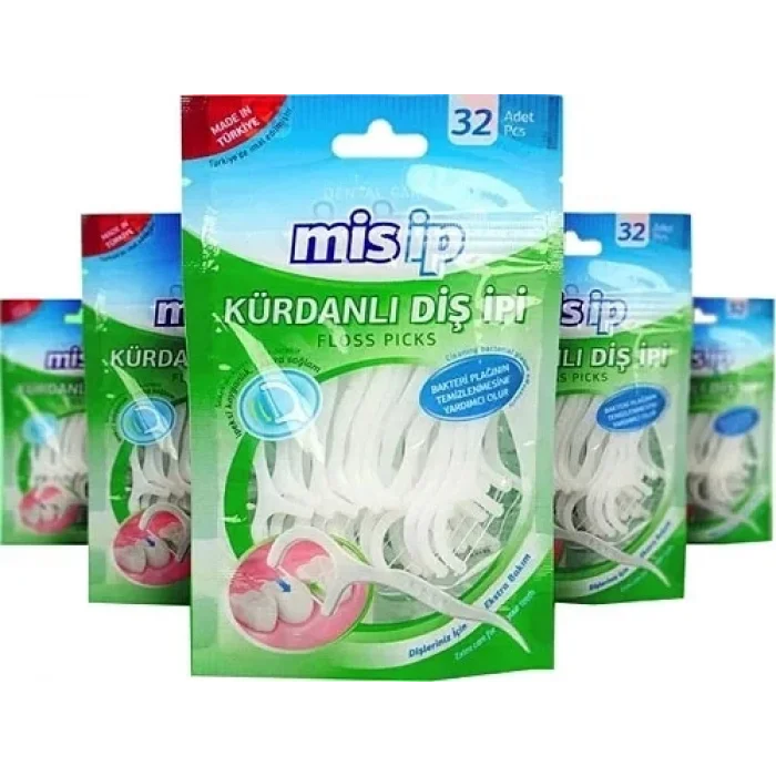 Kürdanlı Diş İpi Misip 32 Li x 12 Adet